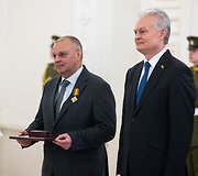 Valstybės apdovanojimų įteikimo ceremonija