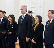 Valstybės apdovanojimų įteikimo ceremonija