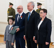 Valstybės apdovanojimų įteikimo ceremonija