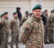 Lietuvos kariuomenės karių grįžusių i&scaron; tarptautinės NATO vadovaujamos operacijos Kosove sutikimo ceremonija