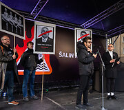 Protestas ,,&Scaron;alin rankas nuo laisvo žodžio&ldquo;