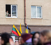 Protestas ,,&Scaron;alin rankas nuo laisvo žodžio&ldquo;