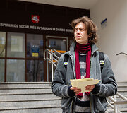 Lietuvos platformų darbuotojų profesinės sąjungos organizuojama akcija