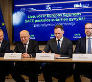 Finansų ministerijoje sutarties dėl 6,375 mlrd. eurų gynybai per SAFE programą pasira&scaron;ymas