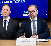 Finansų ministerijoje sutarties dėl 6,375 mlrd. eurų gynybai per SAFE programą pasira&scaron;ymas