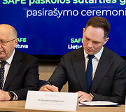 Finansų ministerijoje sutarties dėl 6,375 mlrd. eurų gynybai per SAFE programą pasira&scaron;ymas