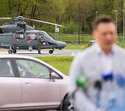 Sraigtasparnių nusileidimo aik&scaron;telės Santari&scaron;kių žiede atidarymas