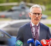 Sraigtasparnių nusileidimo aik&scaron;telės Santari&scaron;kių žiede atidarymas