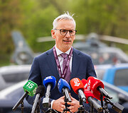 Sraigtasparnių nusileidimo aik&scaron;telės Santari&scaron;kių žiede atidarymas