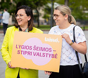 Laisvės partijos organizuojama akcija &bdquo;Meilė nugalės&ldquo;