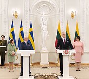 &Scaron;vedijos karali&scaron;koji pora apsilankė prezidentūroje