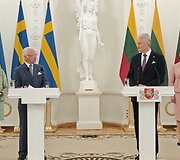 &Scaron;vedijos karali&scaron;koji pora apsilankė prezidentūroje