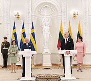 &Scaron;vedijos karali&scaron;koji pora apsilankė prezidentūroje