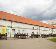 Lietuvos kariuomenės Karo komendantūrų valdybos vėliavos įteikimo ceremonija
