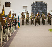 Lietuvos kariuomenės Karo komendantūrų valdybos vėliavos įteikimo ceremonija