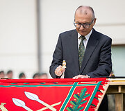 Lietuvos kariuomenės Karo komendantūrų valdybos vėliavos įteikimo ceremonija