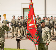 Lietuvos kariuomenės Karo komendantūrų valdybos vėliavos įteikimo ceremonija