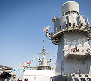 JAV karinio jūrų laivyno vadovavimo laivo USS Mount Whitney (LCC 20) vizitas Klaipėdoje