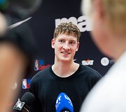 Kasparas Jakučionis jaunųjų krep&scaron;inio talentų stovykloje