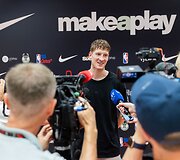 Kasparas Jakučionis jaunųjų krep&scaron;inio talentų stovykloje