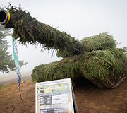 Pirmųjų Lietuvos kariuomenės tankų įgulų vykdomas kovinis &scaron;audymas i&scaron; tankų &bdquo;Leopard 2A6&ldquo;
