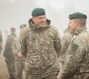 Pirmųjų Lietuvos kariuomenės tankų įgulų vykdomas kovinis &scaron;audymas i&scaron; tankų &bdquo;Leopard 2A6&ldquo;