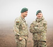 Pirmųjų Lietuvos kariuomenės tankų įgulų vykdomas kovinis &scaron;audymas i&scaron; tankų &bdquo;Leopard 2A6&ldquo;