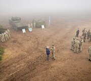 Pirmųjų Lietuvos kariuomenės tankų įgulų vykdomas kovinis &scaron;audymas i&scaron; tankų &bdquo;Leopard 2A6&ldquo;