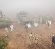 Pirmųjų Lietuvos kariuomenės tankų įgulų vykdomas kovinis &scaron;audymas i&scaron; tankų &bdquo;Leopard 2A6&ldquo;