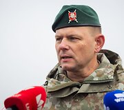 Pirmųjų Lietuvos kariuomenės tankų įgulų vykdomas kovinis &scaron;audymas i&scaron; tankų &bdquo;Leopard 2A6&ldquo;