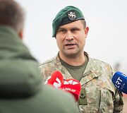 Pirmųjų Lietuvos kariuomenės tankų įgulų vykdomas kovinis &scaron;audymas i&scaron; tankų &bdquo;Leopard 2A6&ldquo;