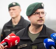 Pirmųjų Lietuvos kariuomenės tankų įgulų vykdomas kovinis &scaron;audymas i&scaron; tankų &bdquo;Leopard 2A6&ldquo;
