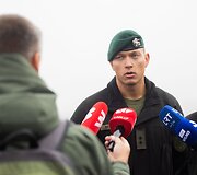 Pirmųjų Lietuvos kariuomenės tankų įgulų vykdomas kovinis &scaron;audymas i&scaron; tankų &bdquo;Leopard 2A6&ldquo;