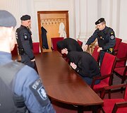 Teismo posėdis dėl nusikaltimų &Scaron;alčininkų rajone