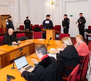 Teismo posėdis dėl nusikaltimų &Scaron;alčininkų rajone