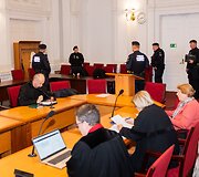 Teismo posėdis dėl nusikaltimų &Scaron;alčininkų rajone