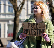 Palestinos palaikymo akcija