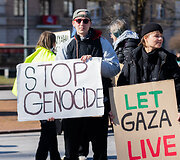 Palestinos palaikymo akcija