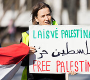 Palestinos palaikymo akcija