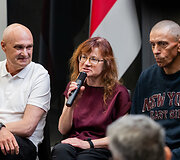 Sviatlanos Cichanouskajos ir Siarhejaus Cichanouskio spaudos konferencija