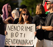 Protestas &bdquo;Leiskit Gazai gyvent&ldquo;