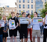 Protestas &bdquo;Leiskit Gazai gyvent&ldquo;