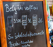 Vaflių kainos Palangoje