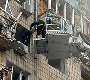 Rusijos atakos padariniai Kyjive