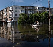 Chersono gyventojų evakuacija
