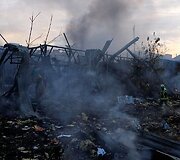 Rusijos atakų padariniai Kyjive