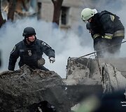 Rusijos ap&scaron;audymo padariniai Charkive