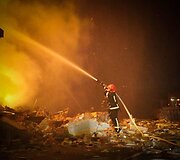 Rusijos atakos padariniai Dnipre