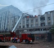 Rusijos atakos padariniai Dnipre
