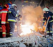 Rusijos smūgis vaikų ligoninei Kyjive